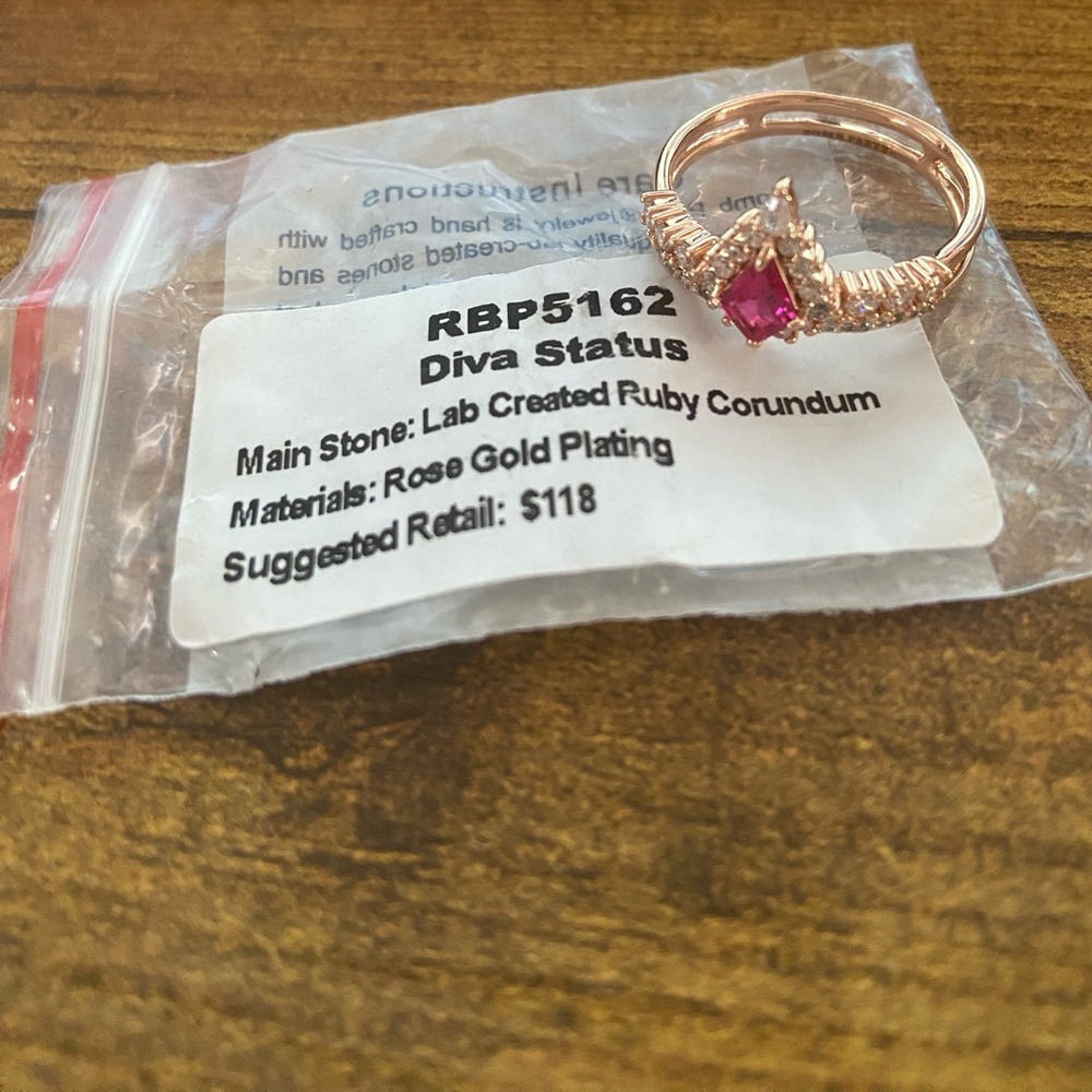 Bomb Party July Ruby Size 10 Ring